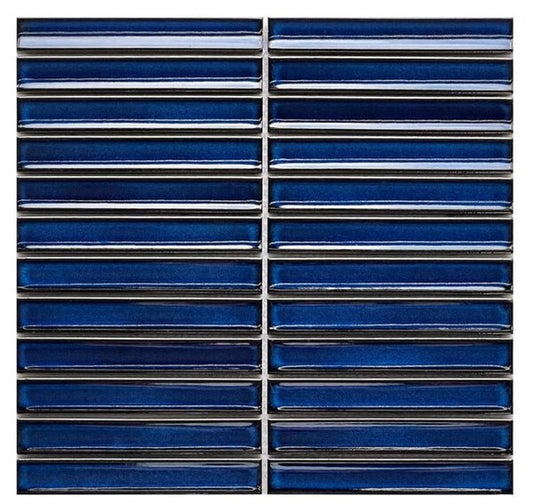 Imperial blue porcelain kit kat mosaics