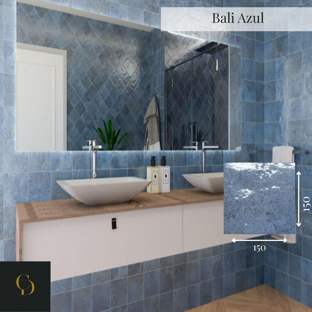 Bali Azul: A Serene Expression of Tropical Luxury in Porcelain