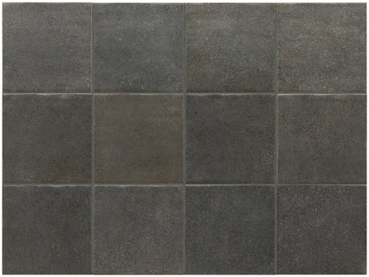 small charcoal 100x100 square matt tile